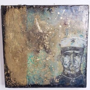 Encaustic painting unique art